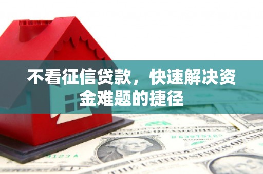 沙坪坝不看征信贷款，快速解决资金难题的捷径