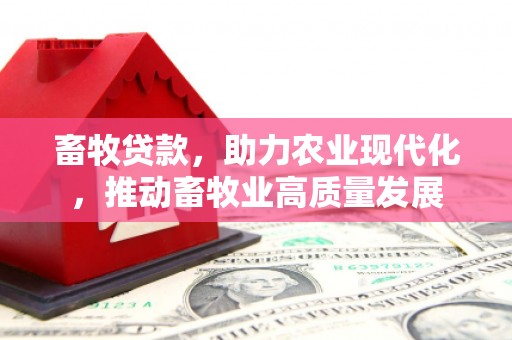 沙坪坝畜牧贷款，助力农业现代化，推动畜牧业高质量发展