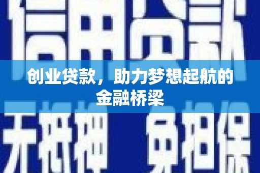 沙坪坝创业贷款，助力梦想起航的金融桥梁