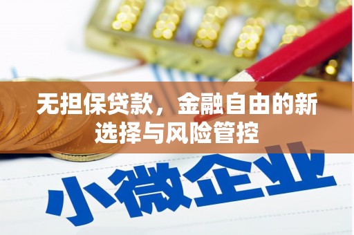 沙坪坝无担保贷款，金融自由的新选择与风险管控