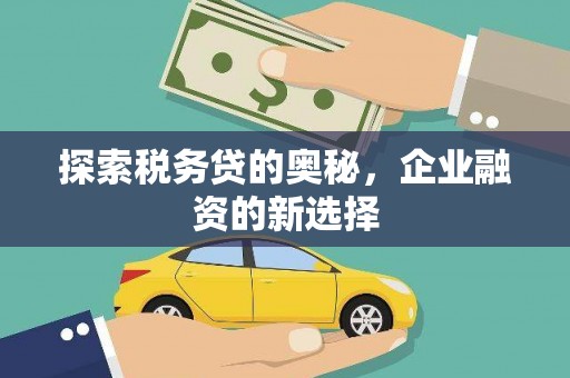 沙坪坝探索税务贷的奥秘，企业融资的新选择