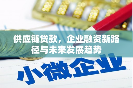 沙坪坝供应链贷款，企业融资新路径与未来发展趋势