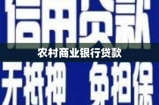 沙坪坝农村商业银行贷款