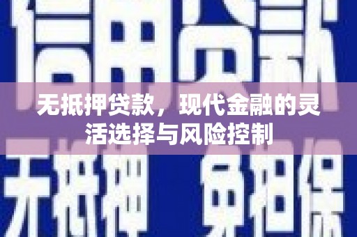 沙坪坝无抵押贷款，现代金融的灵活选择与风险控制