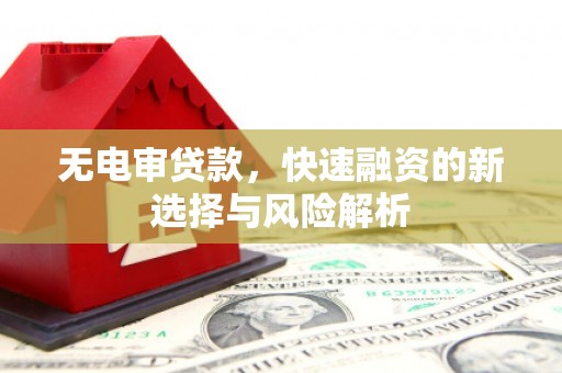 沙坪坝无电审贷款，快速融资的新选择与风险解析