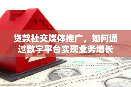 沙坪坝贷款社交媒体推广，如何通过数字平台实现业务增长