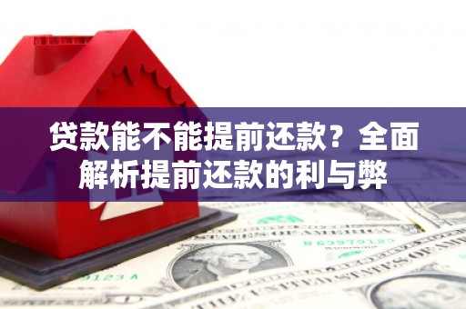 沙坪坝贷款能不能提前还款？全面解析提前还款的利与弊