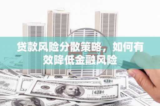 沙坪坝贷款风险分散策略，如何有效降低金融风险