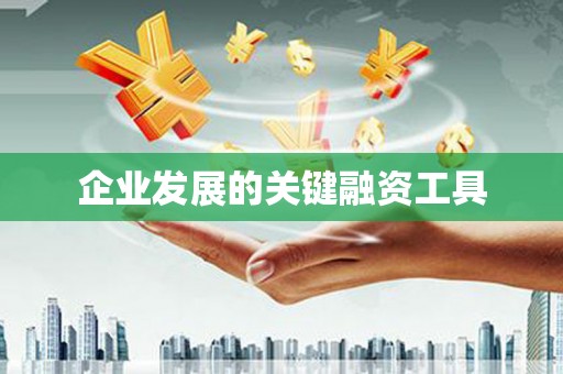 沙坪坝企业发展的关键融资工具