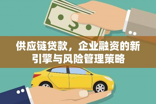 沙坪坝供应链贷款，企业融资的新引擎与风险管理策略