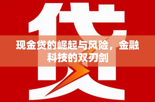 沙坪坝现金贷的崛起与风险，金融科技的双刃剑