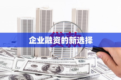沙坪坝企业融资的新选择