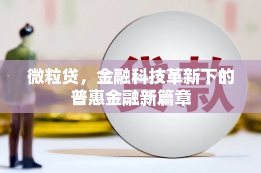 沙坪坝微粒贷，金融科技革新下的普惠金融新篇章