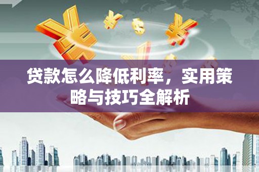沙坪坝贷款怎么降低利率，实用策略与技巧全解析
