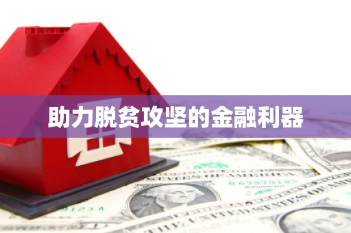 沙坪坝助力脱贫攻坚的金融利器