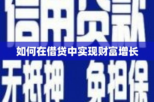 沙坪坝如何在借贷中实现财富增长
